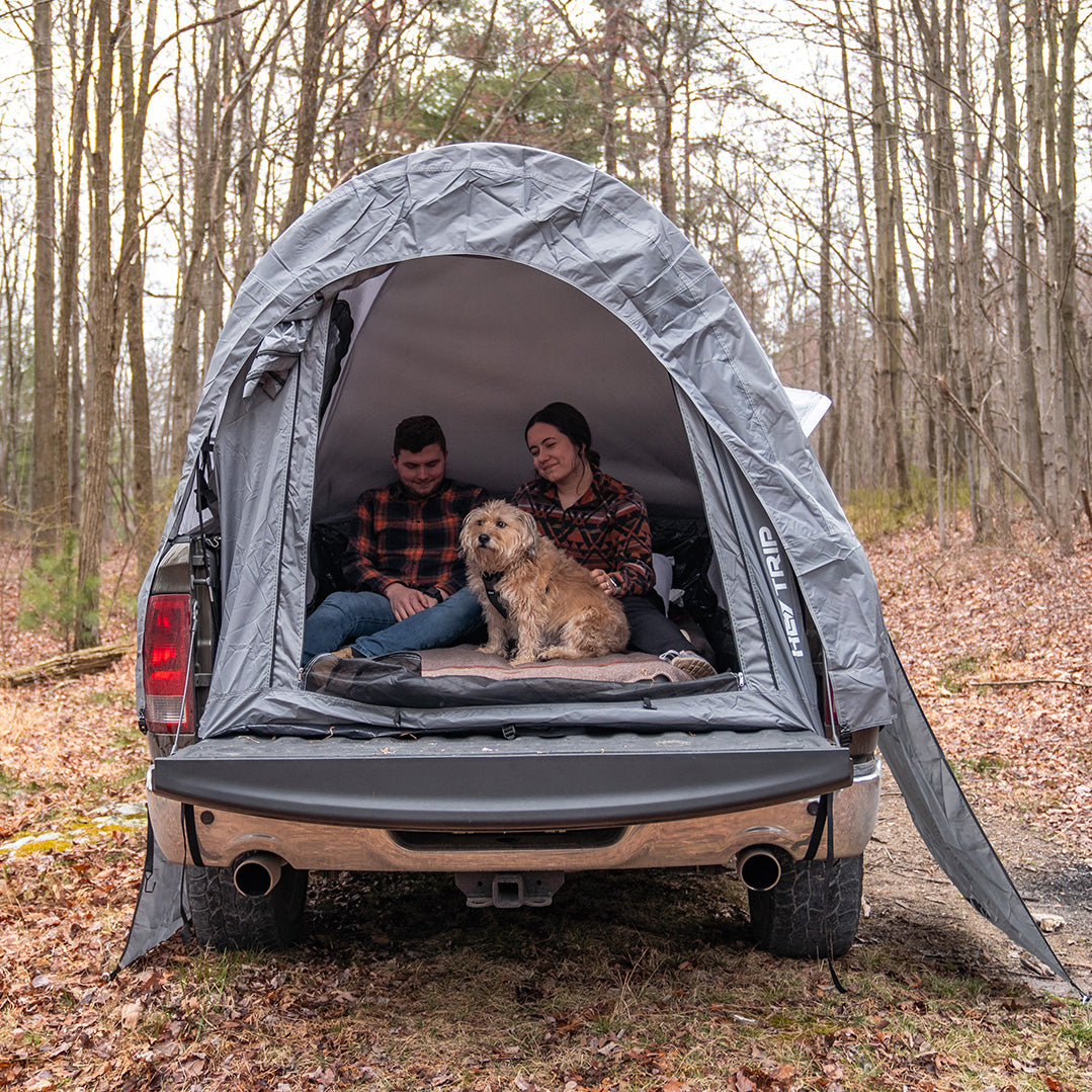 Short bed outlet truck tent