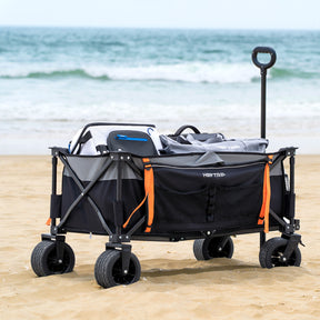 HEYTRIP® Collapsible Wagon Cart with Big Wheels for Camping & Sand
