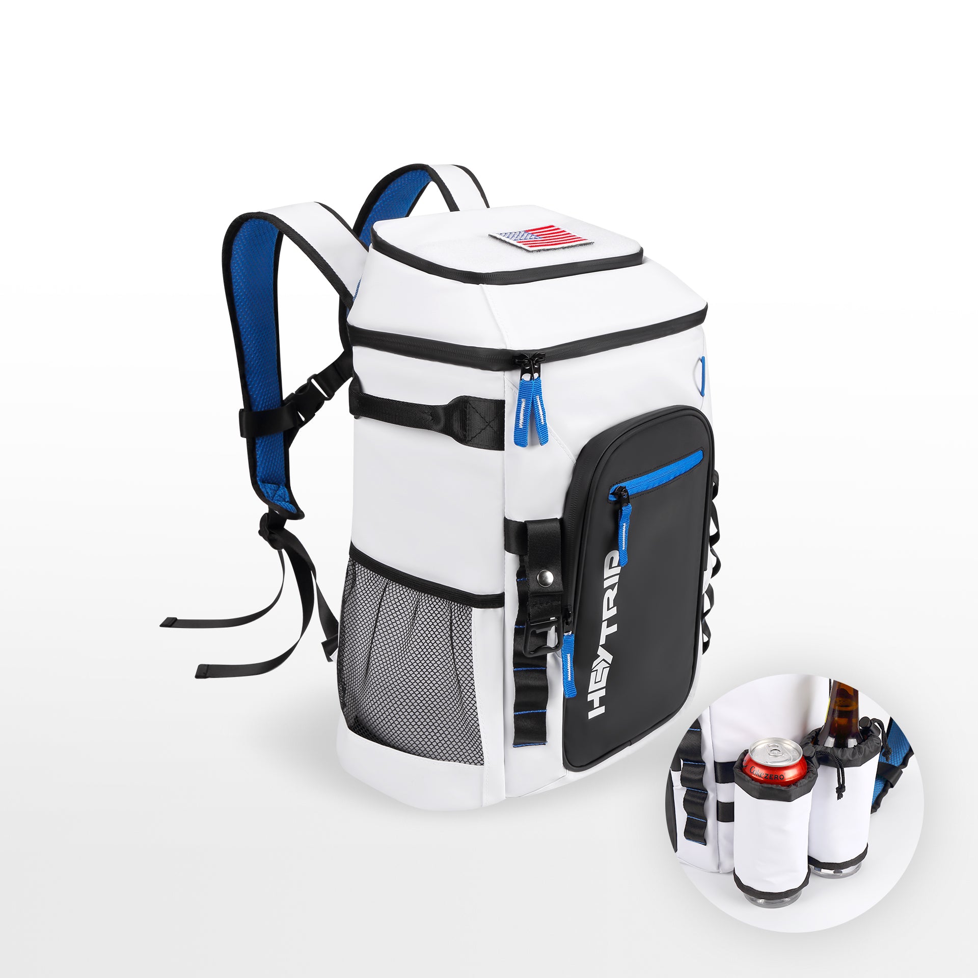 HEYTRIP® Leakproof Camping Cooler Backpack, 36/54 Cans-White – HEYTRIP ...